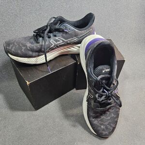 ASICS Gel Contend 7 Women’s 8 Black Purple Running Walking Shoes 1012A911
